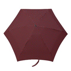 Brown Red Dot Pattern Mini Folding Umbrellas by ytdream