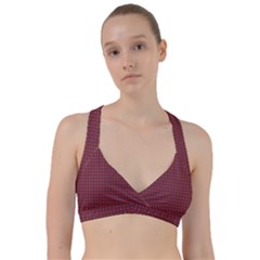 Brown Red Dot Pattern Sweetheart Sports Bra by ytdream