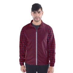 Brown Red Dot Pattern Men s Windbreaker