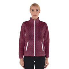 Brown Red Dot Pattern Women s Bomber Jacket