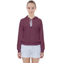 Brown Red Dot Pattern Women s Tie Up Sweat