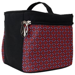 Brown Red Dot Pattern Make Up Travel Bag (big) by ytdream