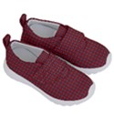 Brown Red Dot Pattern Kids  Velcro No Lace Shoes View3