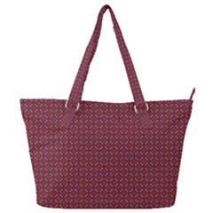 Brown Red Dot Pattern Full Print Shoulder Bag by ytdream