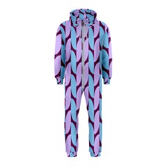 Purple Blue Pattern Hooded Jumpsuit (kids)