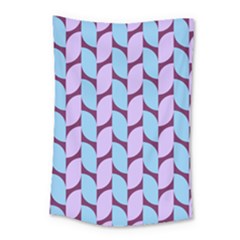 Purple Blue Pattern Small Tapestry