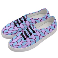 Purple Blue Pattern Women s Classic Low Top Sneakers