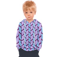 Purple Blue Pattern Kids  Overhead Hoodie