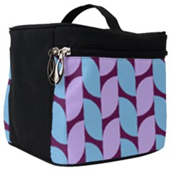 Purple Blue Pattern Make Up Travel Bag (big) by ytdream