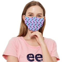 Purple Blue Pattern Fitted Cloth Face Mask (adult) by ytdream