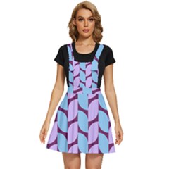 Purple Blue Pattern Apron Dress by ytdream