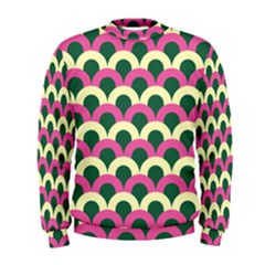 Green Yellow Pattern Men s Sweatshirt