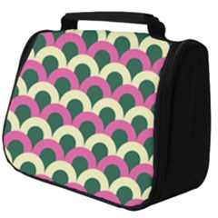 Green Yellow Pattern Full Print Travel Pouch (big)