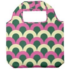 Green Yellow Pattern Foldable Grocery Recycle Bag by ytdream