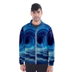 Astral Waveform Fantasy Men s Windbreaker