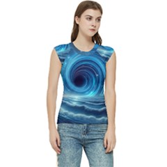 Astral Waveform Fantasy Women s Raglan Cap Sleeve T-shirt by Grandong