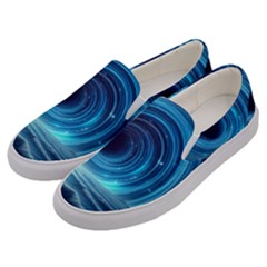 Astral Waveform Fantasy Men s Canvas Slip Ons by Grandong