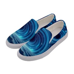 Astral Waveform Fantasy Women s Canvas Slip Ons by Grandong