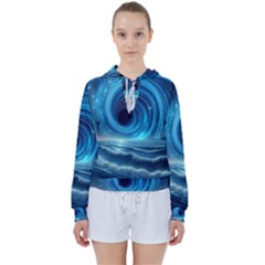 Astral Waveform Fantasy Women s Tie Up Sweat