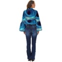 Astral Waveform Fantasy Boho Long Bell Sleeve Top View4