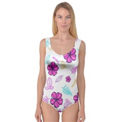 Flowers Leaves Pattern Art Bloom Princess Tank Leotard  by Grandong