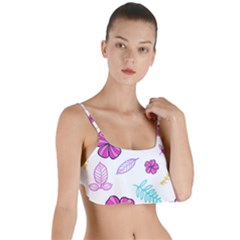 Flowers Leaves Pattern Art Bloom Layered Top Bikini Top  by Grandong