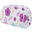 Flowers Leaves Pattern Art Bloom Make Up Case (Large) View2