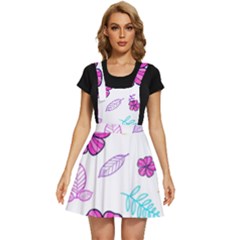 Flowers Leaves Pattern Art Bloom Apron Dress by Grandong