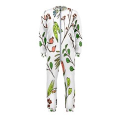 Line Floral Art Pattern Ornament Onepiece Jumpsuit (kids)