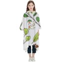 Line Floral Art Pattern Ornament Kids  Hooded Rain Ponchos View1