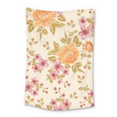 Peony Flower Pattern Background Small Tapestry