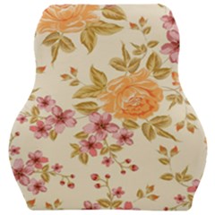 Peony Flower Pattern Background Car Seat Velour Cushion  by Grandong