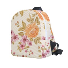 Peony Flower Pattern Background Kids  Age 2-4 Lightweight Preschool Backpack