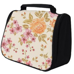 Peony Flower Pattern Background Full Print Travel Pouch (big) by Grandong