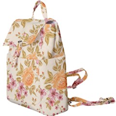 Peony Flower Pattern Background Buckle Everyday Backpack by Grandong