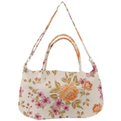 Peony Flower Pattern Background Removable Strap Handbag by Grandong