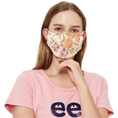 Peony Flower Pattern Background Fitted Cloth Face Mask (adult) by Grandong