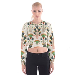 Ancient Egypt Antique Archeology Cropped Sweatshirt