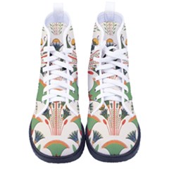 Ancient Egypt Antique Archeology Women s High-top Canvas Sneakers by Grandong