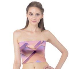 3d Texture Abstract Pattern Vintage Tube Top