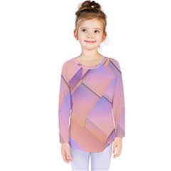 3d Texture Abstract Pattern Vintage Kids  Long Sleeve T-shirt