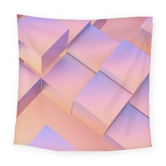 3d Texture Abstract Pattern Vintage Square Tapestry (large)