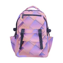 3d Texture Abstract Pattern Vintage Carry-on Double Buckle Travel Backpack by Grandong