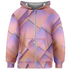 3d Texture Abstract Pattern Vintage Kids  Zipper Hoodie Without Drawstring