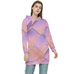 3d Texture Abstract Pattern Vintage Women s Long Oversized Pullover Hoodie