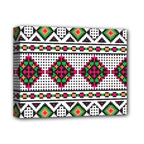 Ukrainian Folk Seamless Pattern Ethnic Ornament Border Element Traditional Deluxe Canvas 14  X 11  (stretched)