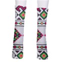 Ukrainian Folk Seamless Pattern Ethnic Ornament Border Element Traditional Crew Socks View2