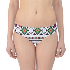 Ukrainian Folk Seamless Pattern Ethnic Ornament Border Element Traditional Hipster Bikini Bottoms