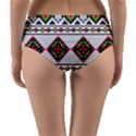 Ukrainian Folk Seamless Pattern Ethnic Ornament Border Element Traditional Reversible Mid-Waist Bikini Bottoms View2