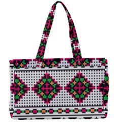 Ukrainian Folk Seamless Pattern Ethnic Ornament Border Element Traditional Canvas Work Bag by Grandong